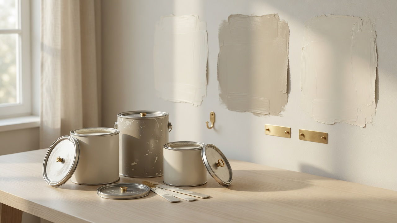Nuancier et pots de peinture pour choisir la finition des murs, Horizon Service Quimper
