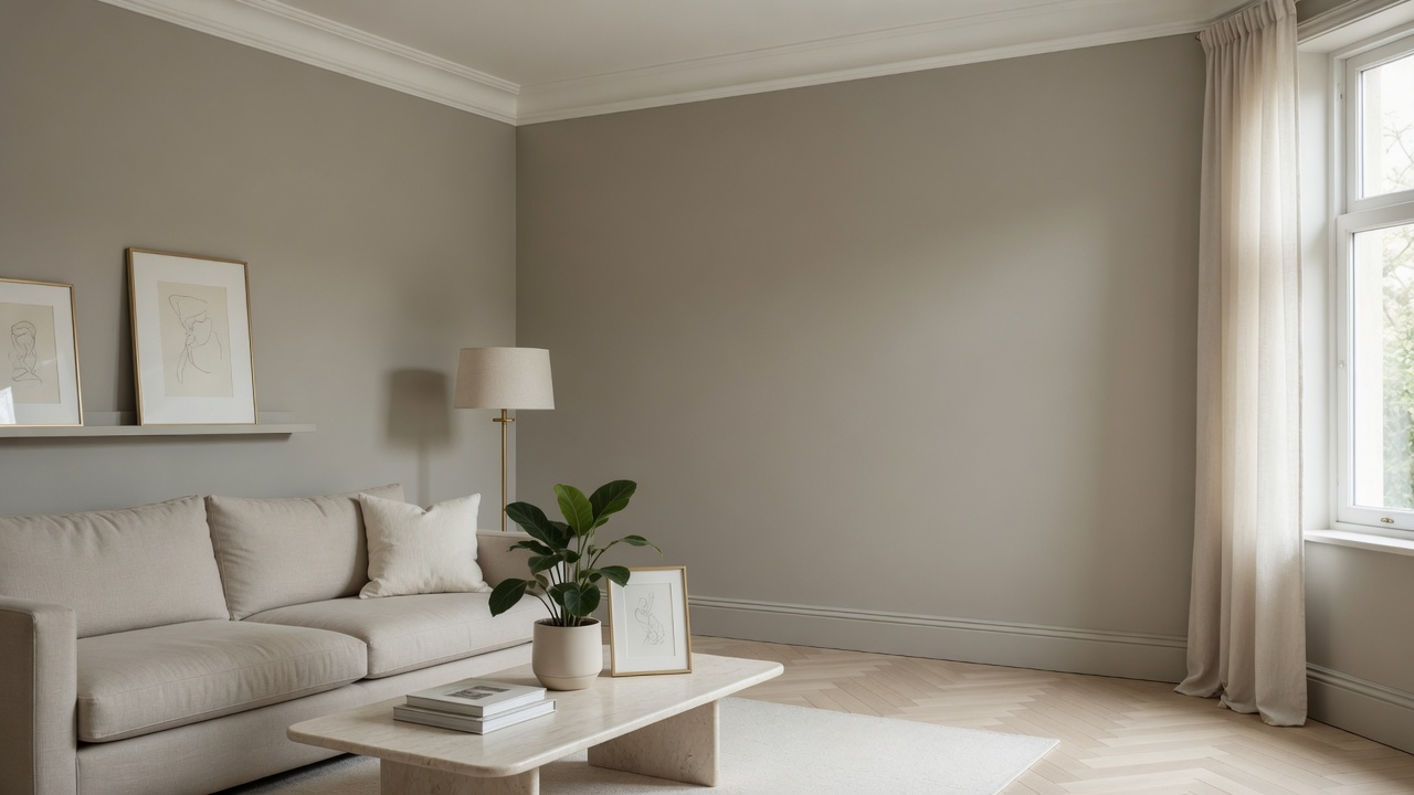 Salon repeint par Horizon Service, artisan peintre à Quimper